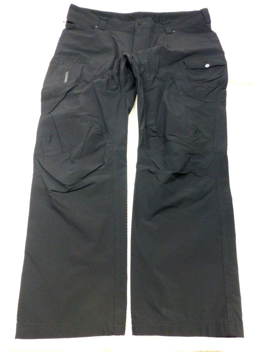 Truewerk Mens Black Workwear Pants 44W 32L Cargo Deep Stretch Pockets Lightweigh